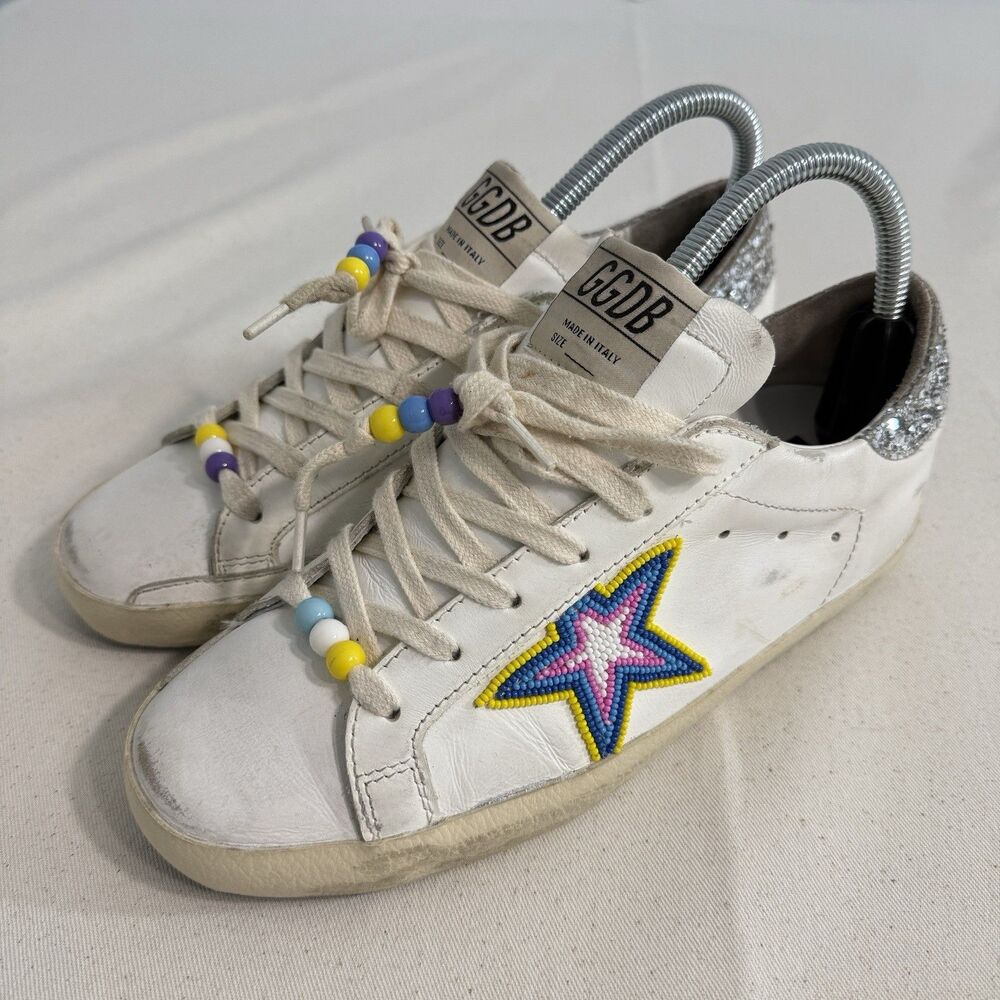 Golden Goose x Revolve Superstar Beaded Sneakers 37 Private EDT LIMITED